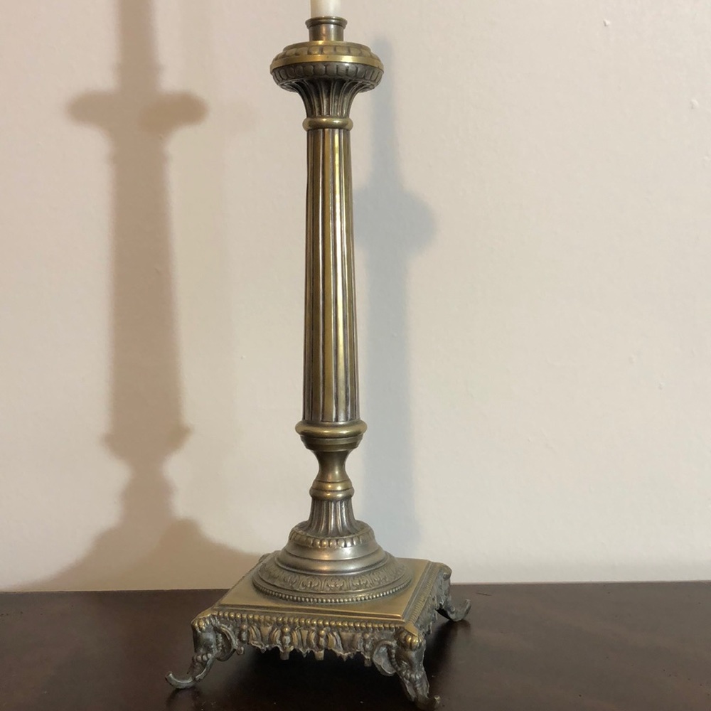 Vintage Pewter Candle Holder